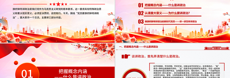 2025党员要旗帜鲜明讲政治PPT基层党组织辅导党课课件