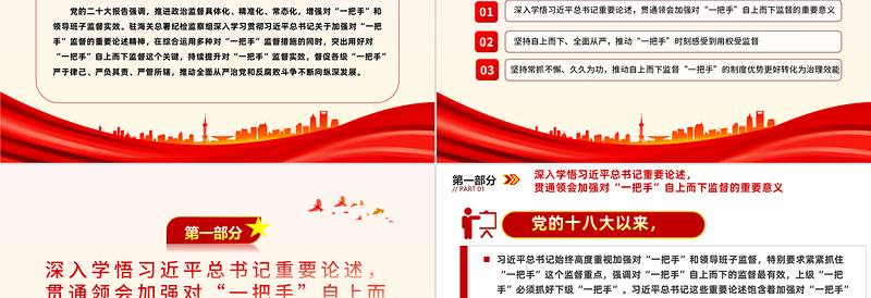 加大对一把手监督管理力度PPT党政风深入学习贯彻习近平总书记关于加强对“一把手”监督的重要论述精神课件模板