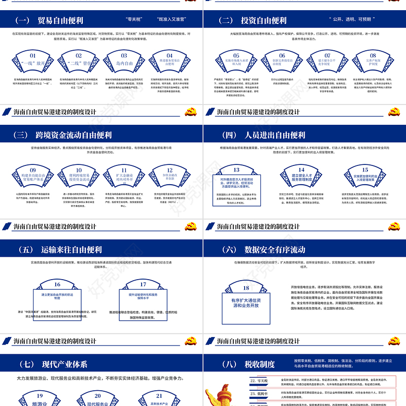 地域党课之全面学习解读海南自由贸易港建设总体方案海南党课PPT模板