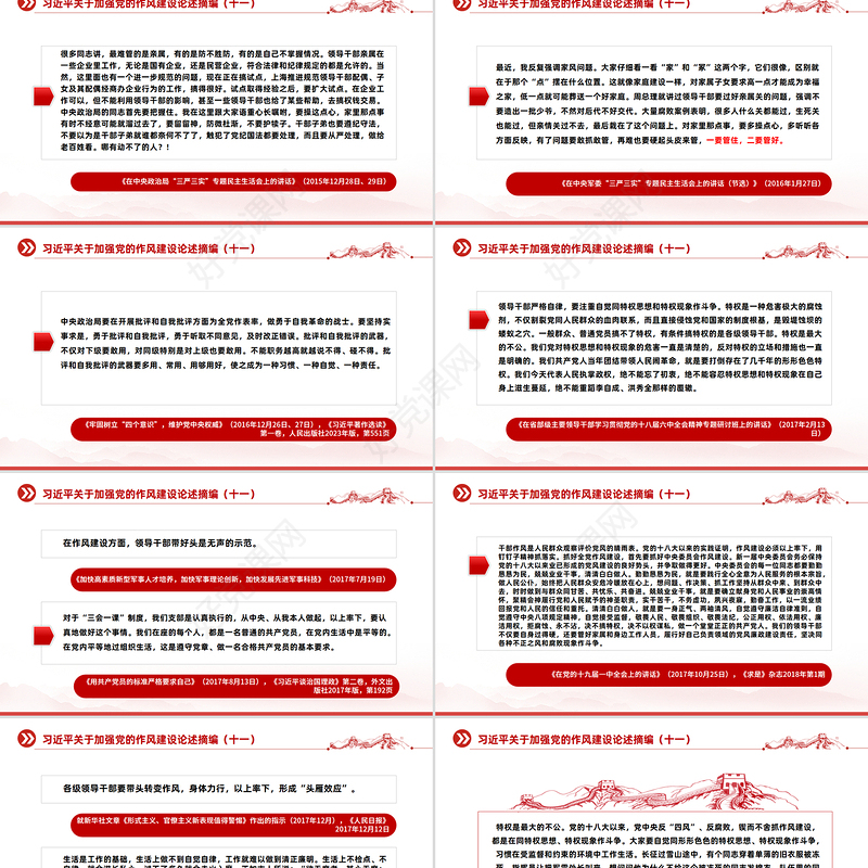 2025习近平关于加强党的作风建设论述摘编（十一）PPT党课课件