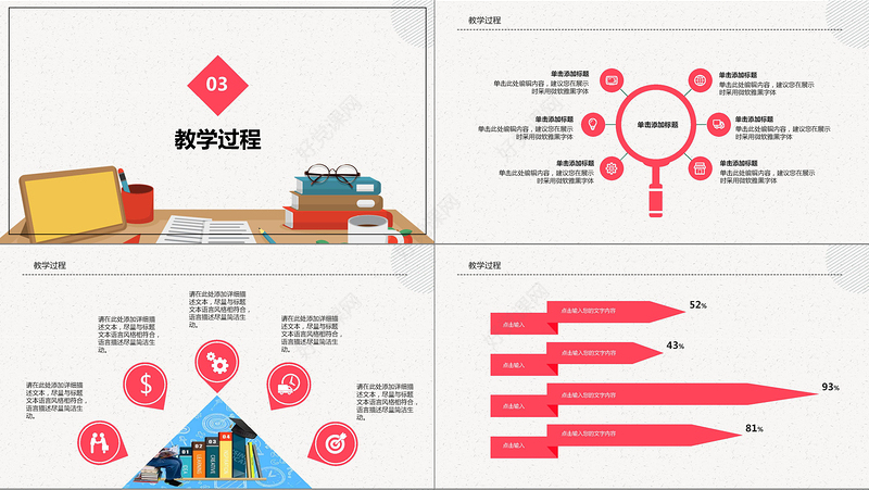 简约教师说课ppt模板