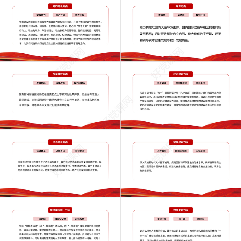 深学细悟《习近平谈治国理政》第四卷PPT红色大气坚定用党的创新理论指导现代化建设实践专题党课