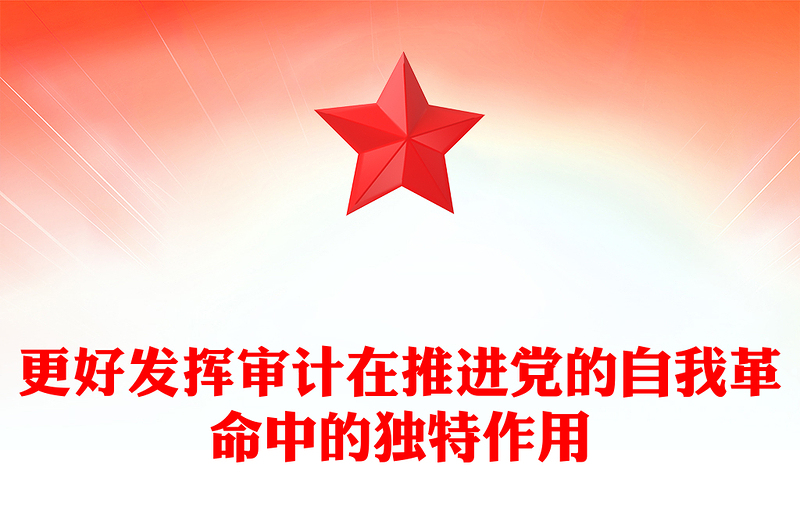 党建风深入学习二十届中央审计委员会第一次会议重要讲话PPT专题课件模板(讲稿)