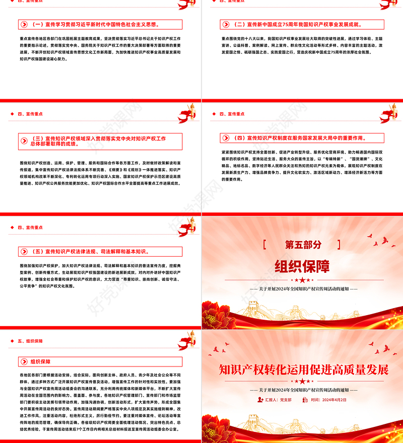 关于开展2024年全国知识产权宣传周活动的通知PPT课件下载