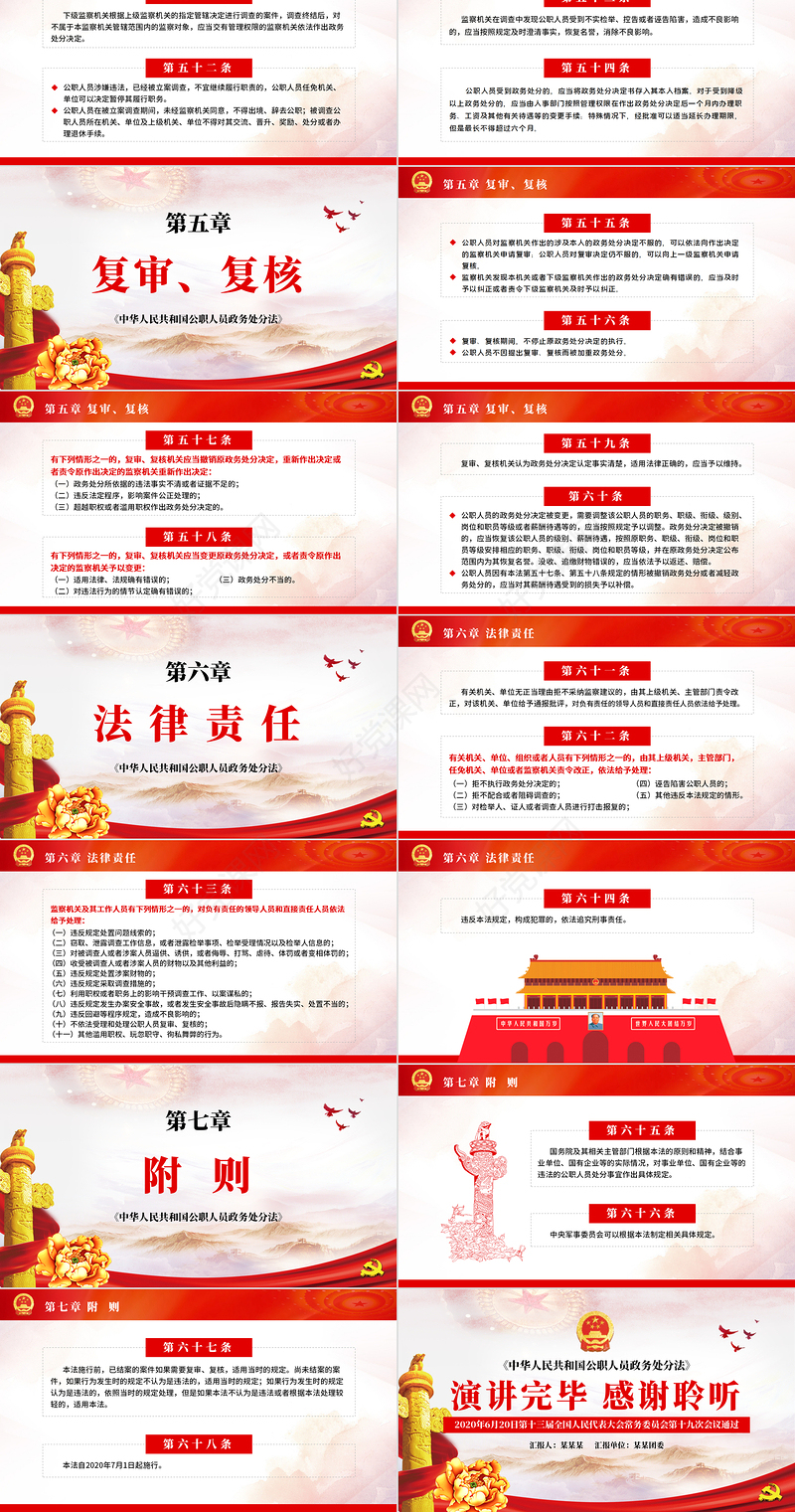学习解读中华人民共和国公职人员政务处分法ppt