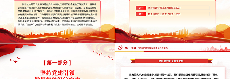 2024发挥党建引领作用壮大村集体经济乡村振兴PPT课件