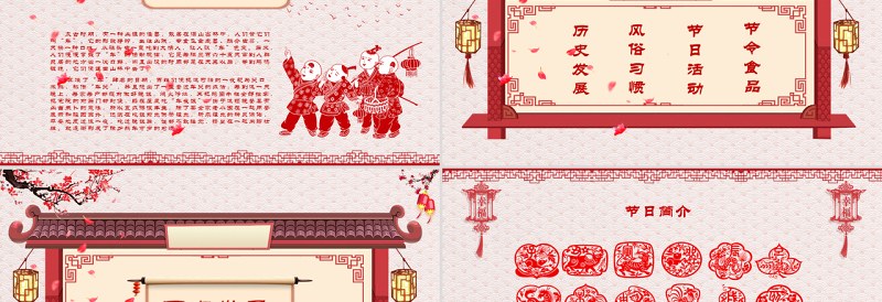 原创新年春节习俗传统文化民俗中国年PPT模板-版权可商用