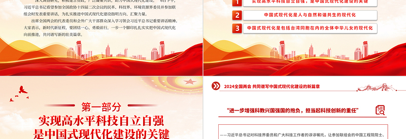 共同谱写中国式现代化建设的新篇章大气党政风2024年全国两会专题党课