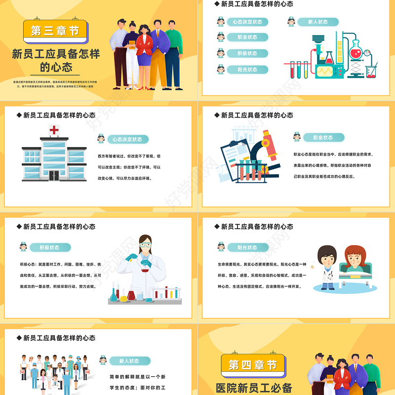 2023医院新员工入职培训PPT扁平化医院提升新员工职业素养专题培训课件模板