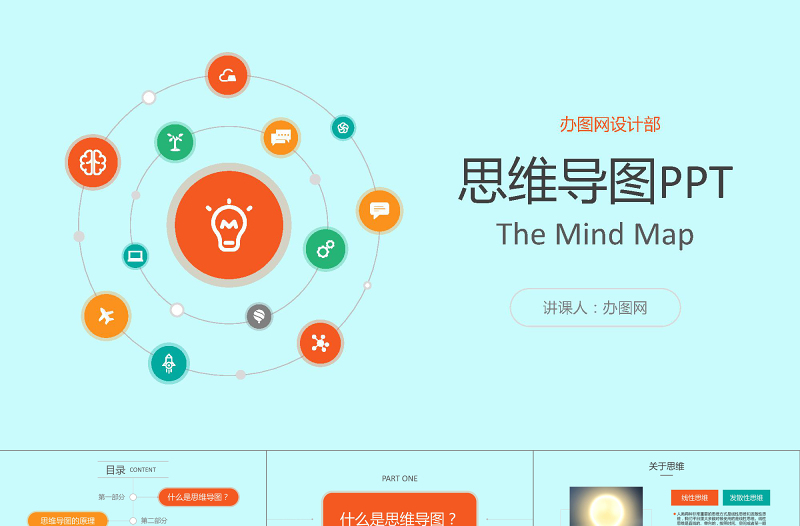 2019思维导图PPT模板