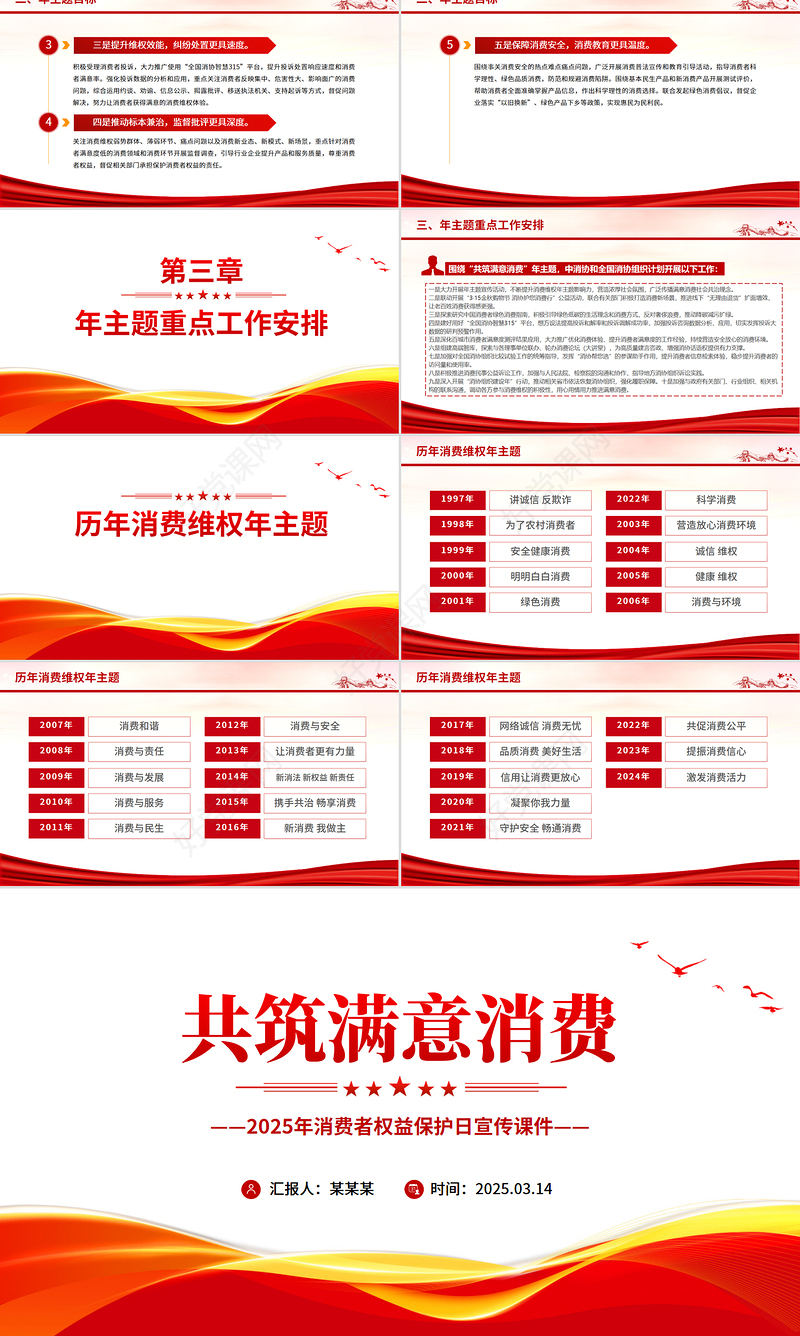 2025共筑满意消费PPT315消费者权益保护日宣传课件
