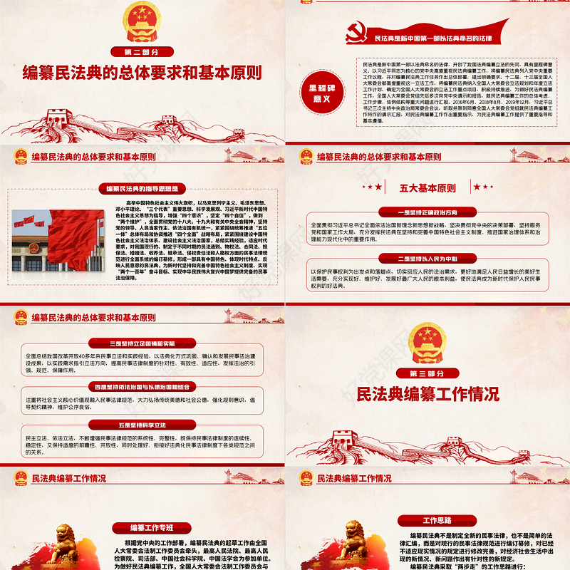 中华人民共和国民法典草案解读党课PPT