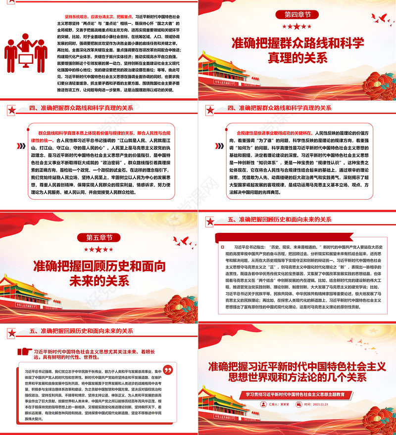 掌握习近平新时代思想的世界观和方法论等所蕴含的重要关系ppt党政风学习贯彻习近平新时代中国特色社会主义思想主题教育党员专题教育课件