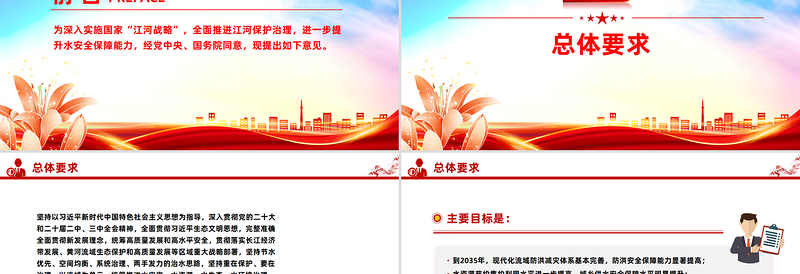 关于全面推进江河保护治理的意见PPT国家江河战略课件