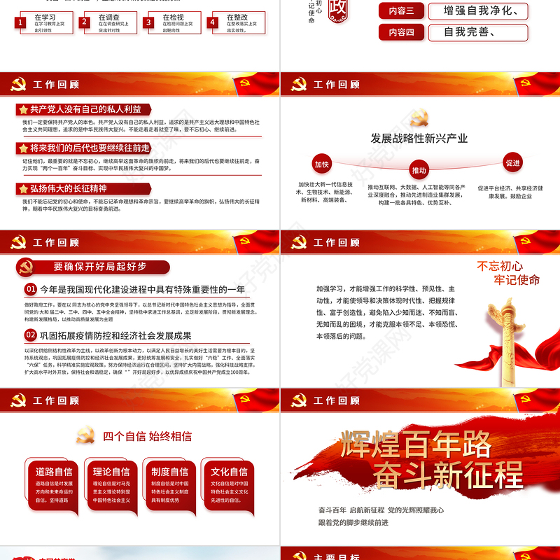 积极履职尽责展现担当作为PPT红色大气党员干部年终工作总结述职报告专题党课课件