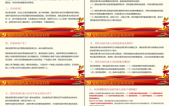 党的全国代表大会知识解答