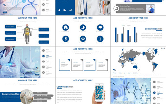 白色医疗工作类通用PPT模板