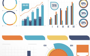 PPT科技数据元素矢量图形图标AI格式元素