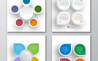 图形图表矢量元素素材-含多个ppt元素