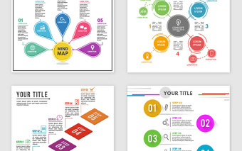 ppt目录序列几何科技感素材
