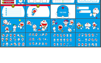 哆啦A梦机器猫主题PPT模板