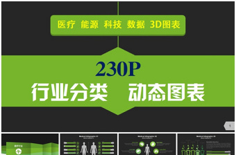 230P欧美行业业务PPT信息图表大全-含多个ppt元素