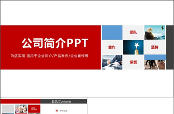 简洁实用公司简介PPT