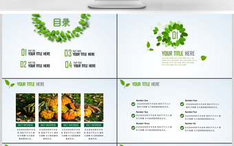 绿色清新感恩节活动策划PPT