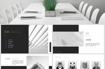 原创高端大气北欧美风公司介绍宣传PPT模板