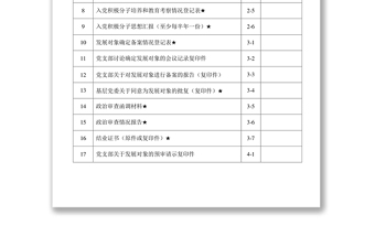 发展党员表册模板