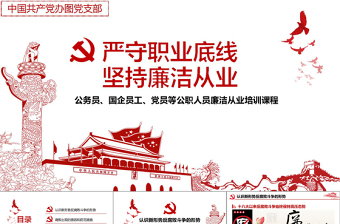 2025社区党风廉政建设免费ppt模板下载