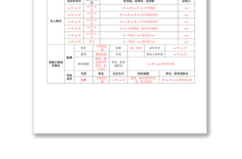 入党申请人员基本情况登记表