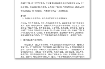 团支部工作总结团委工作报告