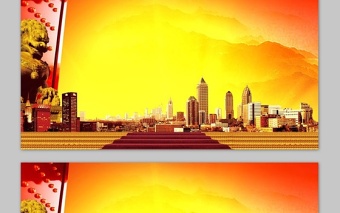 四张开门红PPT背景图片