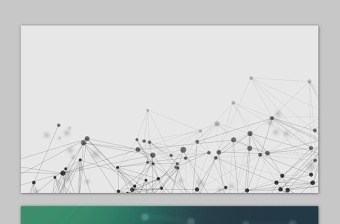 六张点线粒子科技PPT背景图片合集一