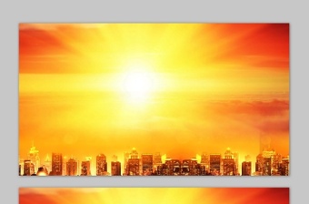 红色喜庆大鼓PPT背景图片