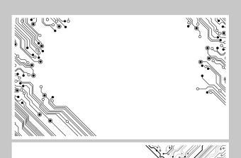 八张抽象电子线路PPT背景图片