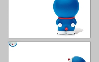 六张可爱哆啦A梦PPT背景图片