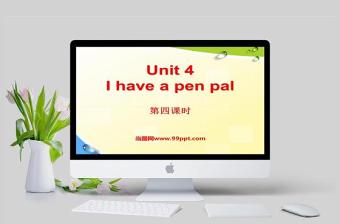  I have a pen pal英语课件PPT模板