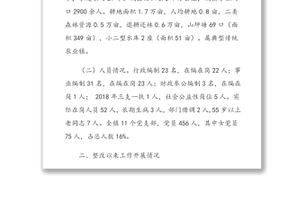 乡镇党委接收巡察综合情况汇报