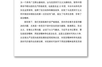 2021“弘扬延安精神 净化政治生态”专题研讨发言材料