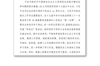 国企单位党委申报党群优秀单位评先评优事迹材料