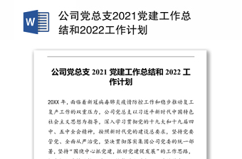 2022公文写作党建工作总结