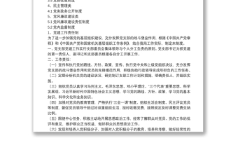 （13项）20**党支部党建工作制度汇编