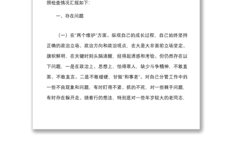 个人对照检查xx严重违纪违法案以案促改个人对照检查材料范文民主生活会发言提纲检视剖析材料