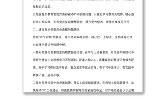 2022年度组织生活会党支部委员会年度工作报告