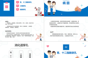 2022消化道穿孔医疗课件知识PPT医疗教学各种疾病医理PPT模板
