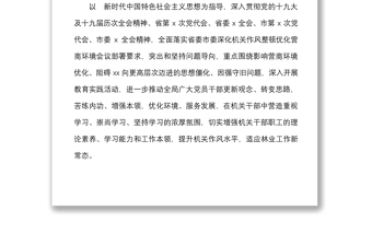 深化机关作风整顿优化营商环境解放思想理论学习计划方案范文工作实施方案