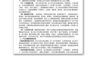 优化营商环境专题组织生活会个人对照检查材料