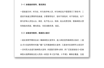 关于贯彻落实森林防火工作会议精神的情况报告